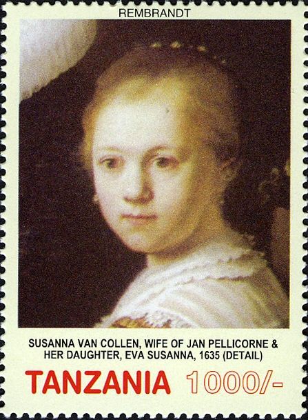 Susanna van Collen, wife of Jan Pellicorne, detail
