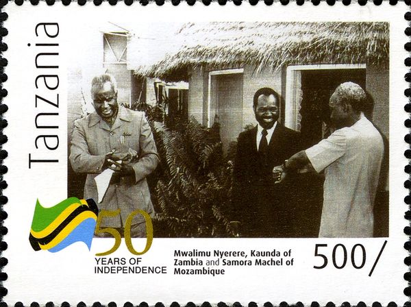 M.Nyerere, Caunda of Zambia and Samora Machel of Mozambique