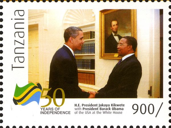 Jakaya Kikwete and Barack Obama