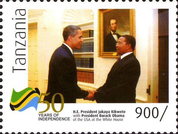 Jakaya Kikwete and Barack Obama