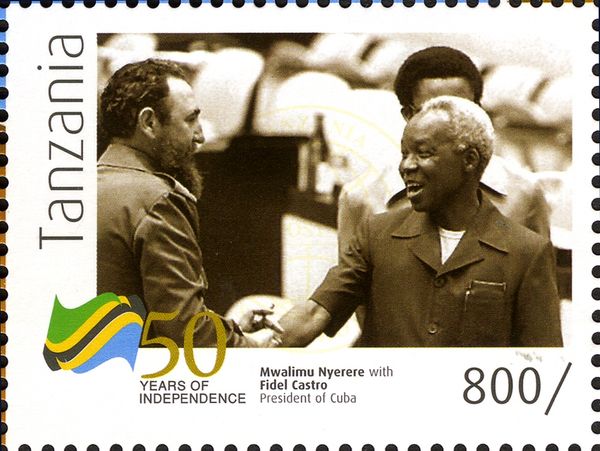 Mwalimu Nyerere and Fidel Castro