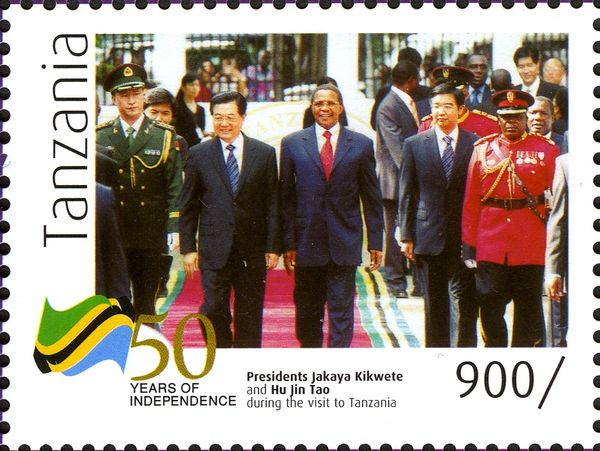 Jakaya Kikwete and Hu Jin Tao