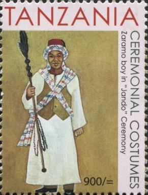 Zaramo boy in Jando ceremony