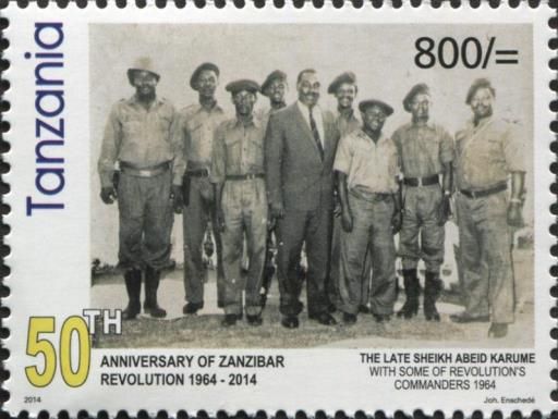 Karume with Revolution's Commanders