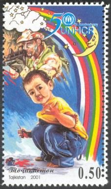 Soldier, Child and Rainbow