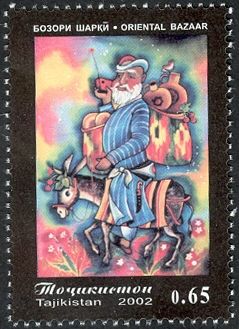 Trader on a Donkey with Goods