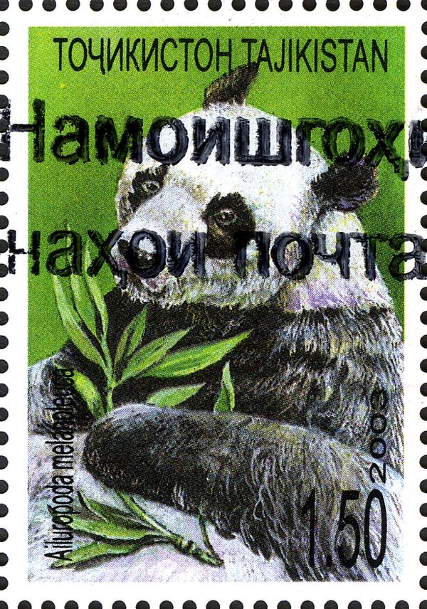 Giant Panda (Ailuropoda melanoleuca) - Overprint
