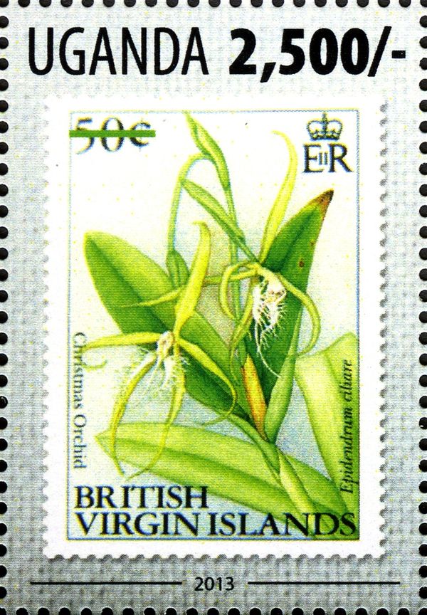 World in Stamps - Orchids - British Virgin Islands