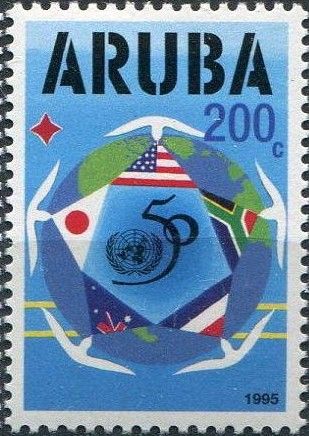 Flags, Doves, UN Emblem