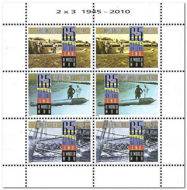 Strip of 3, End of WWII, 65th Anniversary