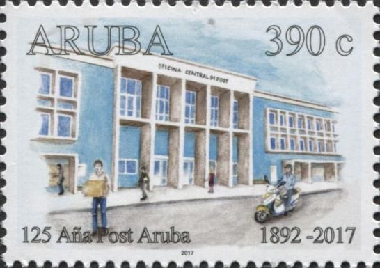 125th Anniversary of Postal Service on Aruba