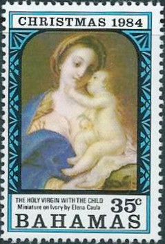 The Holy Virgin with the Child by Elena Caula