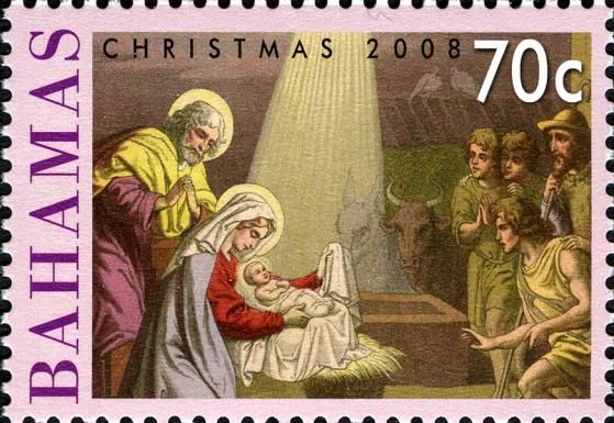 Shepherds visit Christ in the stable