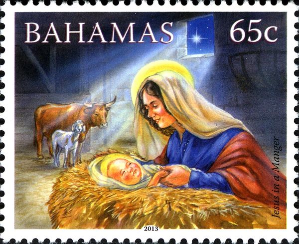 Jesus in a manger