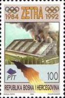 Sarajevo Olympic Hall Burning