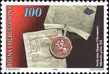 Charter of Ban Stjepan II Kotromanic to Dubrovnik