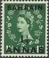 Queen Elizabeth II with black overprint