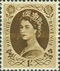 Quen Elizabeth II with black overprint