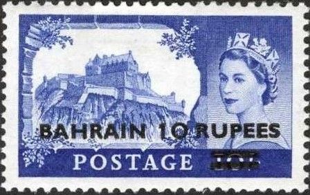 Edinburgh (Scotland) with overprint