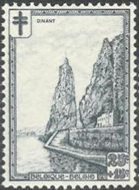 Rock "Bayard" near "Dinant" beside the river "De Maas"