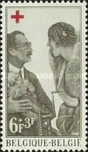 Queen Elisabeth (1876-1965) gives Gifts to a Disabled
