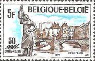 Liège - Ourthe-Bridge, Statue of Tchantchès