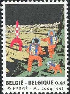 Tintin on the Moon