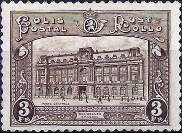 Railway Stamp: Main Post Office in Brussels