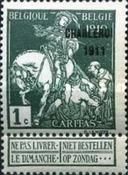 Saint Martin dividing his Cloak - Overprinted Charleroi 1911