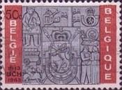 Bas-relief of the building of the Postal Checks Office