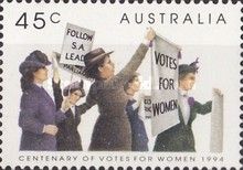 Centenary of Votes for Women in South Australia