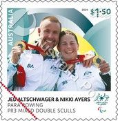 Jed Altschwager and Nikki Ayers, Rowing