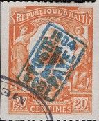 General Nord-Alexis handstamped in blue