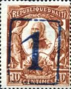 Nord-Alexis overprint "1" on 5c