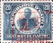 General Pierre Nord Alexis overprinted with new value