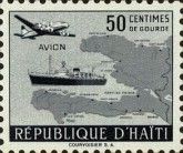 Aircraft and ship / map of Haiti