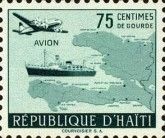 Aircraft and ship / map of Haiti