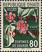 Cafe or Coffee overprinted and surcharged G1.50