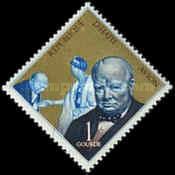 Churchill (1874-1965) & Queen Elisabeth II (1926-2022) 1953