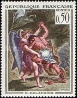 Jacob Wrestling with the Angel, E. Delacroix