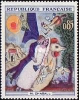 The Betrothed and Eiffel Tower, M. Chagall