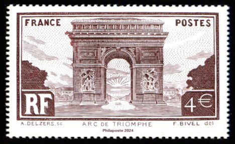 Design of Arc de Triomphe Stamp of 1931