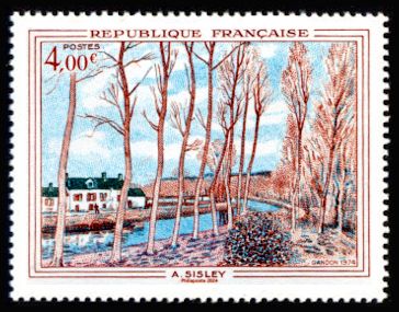 Impressionist Art 150 Years, Design of 1974 Stamp