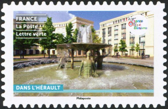 Fountain in Montpellier, Hérault