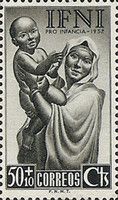 Native mother and child