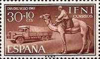 Camel Rider on Dromedary (Camelus dromedarius), Truck