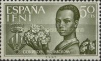 Woman with flower and coat of arms from Barcelona
