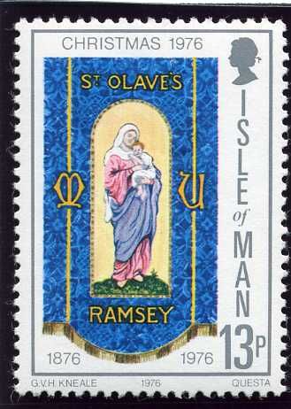 Virgin and Child on Diocesan banner