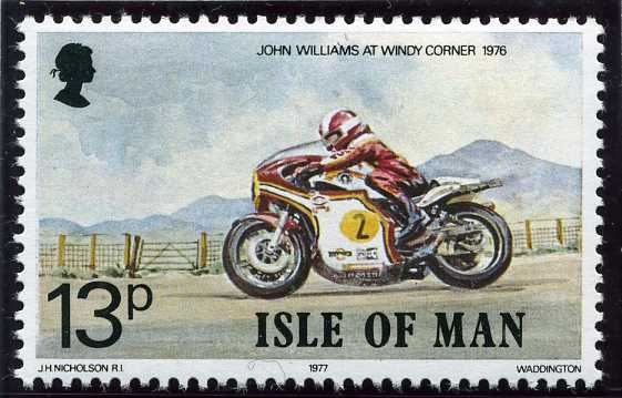 John Williams at Windy Corner on Snaefell Mountain