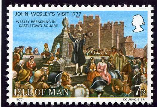 John Wesley preaching at Castletown, 1777
